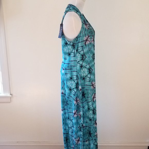 NEW Viereck Tye Dye Sleeveless Maxi Dress XL - Picture 7 of 14